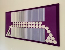 Vintage 1970s Barbara Brown Precision Heals Fabric Retro MCM Textile Wall Panels