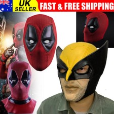 Deadpool Wolverine Mask Costume Adults Fancy Dress Theme Cosplay Halloween Party
