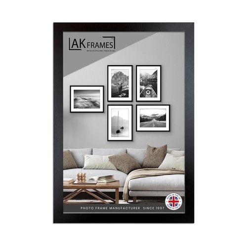 Black thin picture - thin, frames