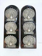 6 Victorian mounted menu letter holders by William James Dingley Birmingham 1894