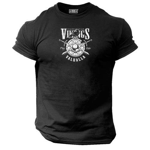 Swords shield shirt gym - &, t