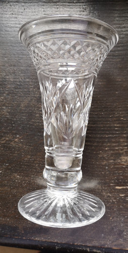 Stuart crystal vase - crystal, 5"