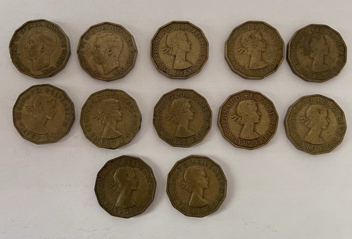 Set 12x three pence - 12x, coins