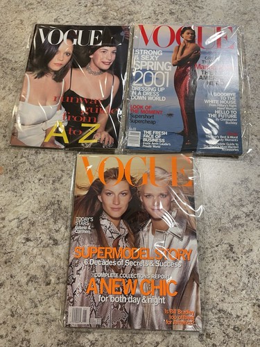 Vogue magazine lot jan 2000 - magazine,