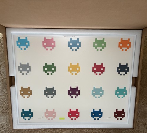 Damien hirst invader print - damien,