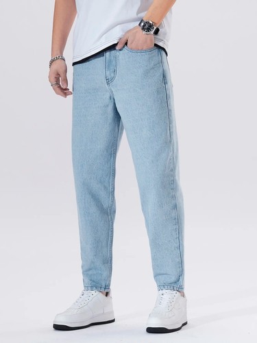 Men light blue straight leg - blue,