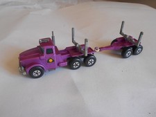 Lesney Matchbox Super kings K 10 Articulated pipe truck metallic purple