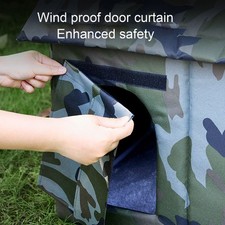 Outside Cat House Shelter Spacious Interior Water Resistant Sturdy Outdoor Cat