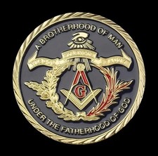 Masonic Fartherhood Of Men. Free Masons Coin. PLEASE READ DESCRIPTION BEFORE BUY