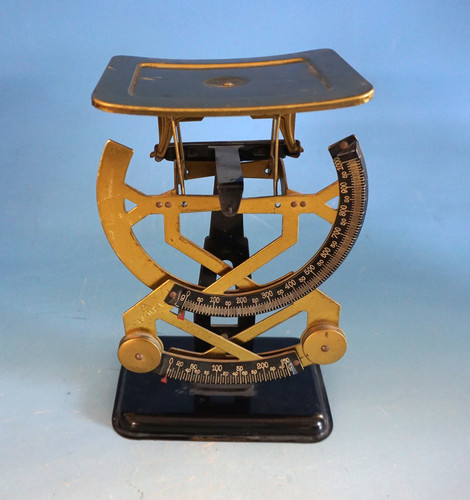 Vintage bilateral letter scale - vintage,