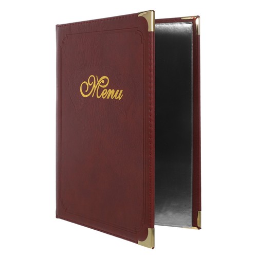 Reusable pvc menu sleeve - reusable,