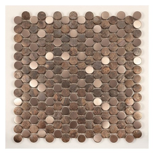 Penny round mosaic tile - round,