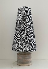 Lampshade Black White Zebra