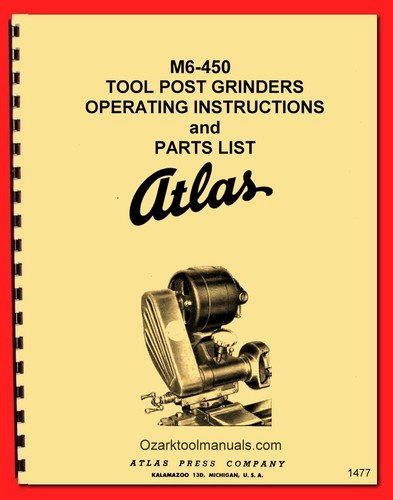 Atlas craftsman 450 tool - atlas-craftsman, m6-450