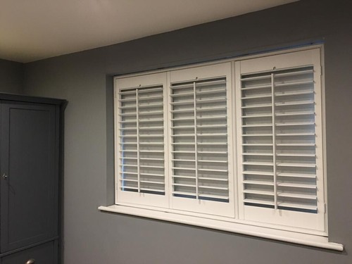 Wooden plantation shutter