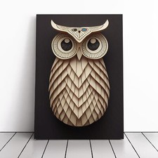 Paper Owl Canvas Wall Art