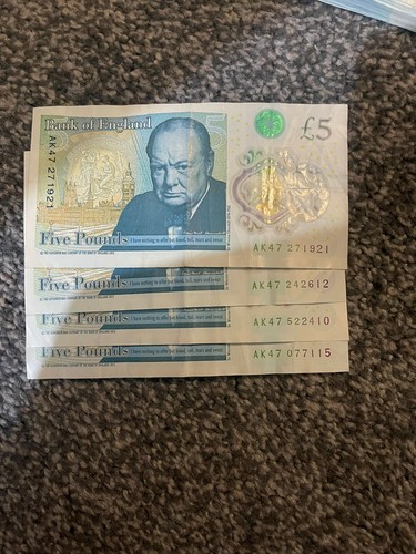 Serial number 5 note - ak,