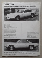 Ginetta G15 & G21 Brochure /