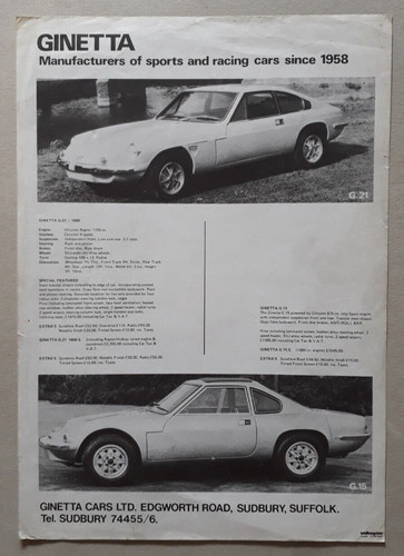 Ginetta g15 g21 - g15, /