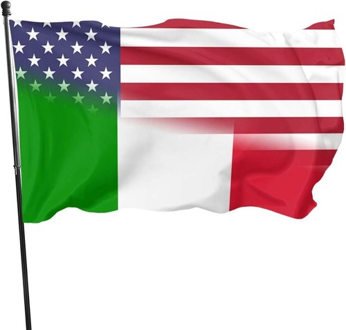 American flag and italian - italian,