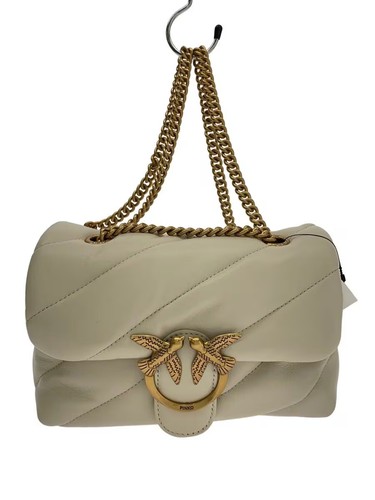 Pinko shoulder bag leather - pinko, crm