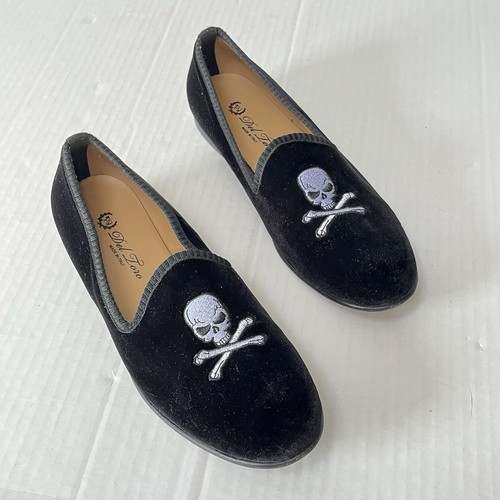 Del toro black velvet loafers - black,
