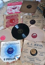  9 x 78 RPM 10” Gramophone