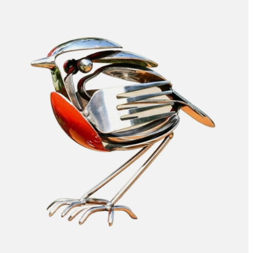 Handmade metal robin garden - handmade,