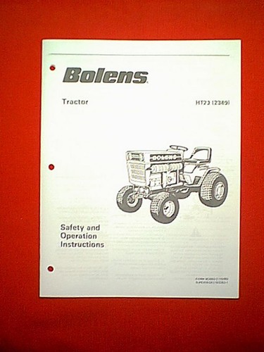 Bolens tractor model - model, ht23