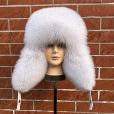 Men Women Real Blue Fox Fur