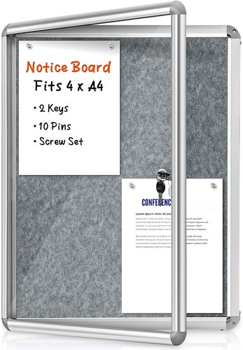 Lockable notice boards - notice,
