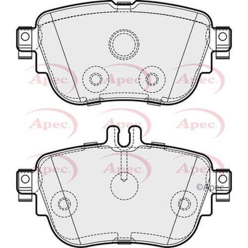Brake pads set for - brake, mercedes