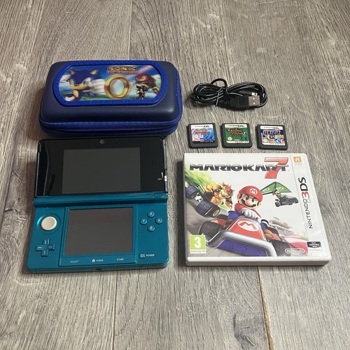 Nintendo 3ds console aqua blue - nintendo,