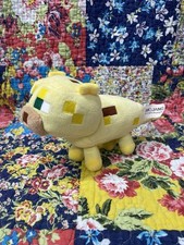 Minecraft Yellow Ocelot Soft Toy 2015 Mojang 9” Including Tail Leopard? VGC