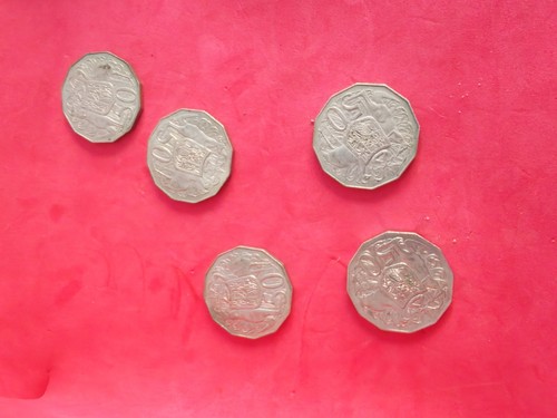 Coins australian 50 cent - of,