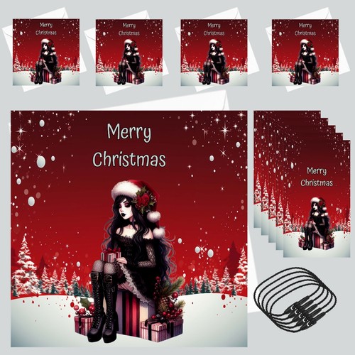 Gothic christmas cards with - christmas,