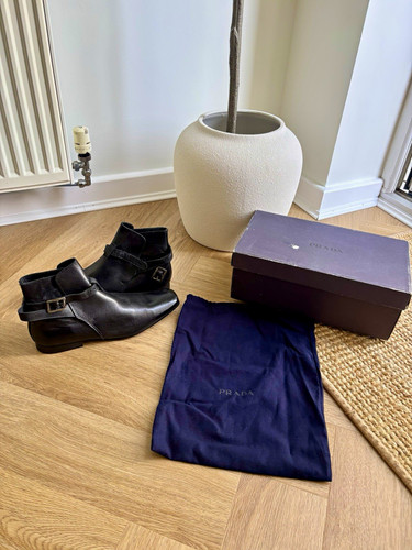 Prada men black leather - prada,