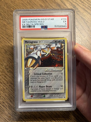 Gold star metagross psa - gold, ex