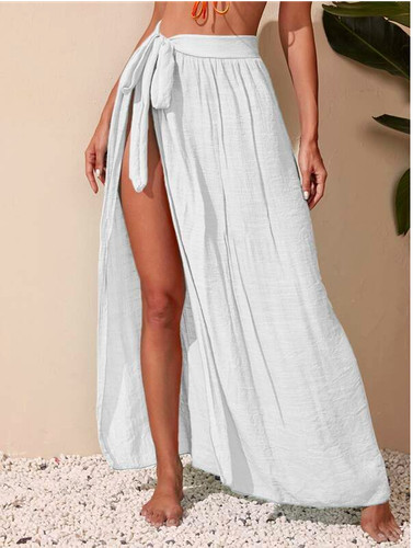 White knot waist cover - waist, up