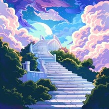 20x Stairway To Heaven Peel and Stick Tile Vinyl Sticker Stairs Bathroom Kitchen