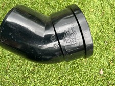 SB412 - 110mm soil pipe fittings Black 45’ Single Collar Pushfit Bend