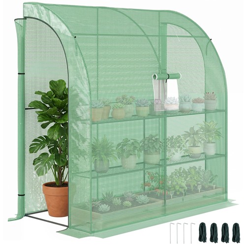 Outsunny walk lean - walk-in,