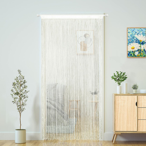 Doorway string curtain door - string,