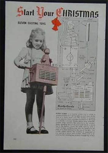 Hurdy gurdy toy 1948 - hurdy-gurdy,