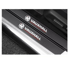 VAUXHALL Carbon Fiber Door Sill Protectors 4PCS – Anti Scratch Pads Trim