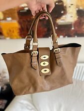 Beautiful Authentic Mulberry Brynmore Triple Lock in Tan Leather Tote Bag