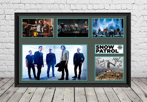 Snow patrol signed photo - snow,