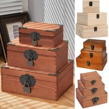 S/M/L Lockable Vintage Wooden