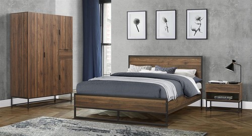 Walnut wood effect and black - walnut,