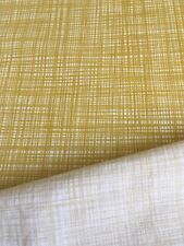 USED Orla Kiely Scribble Cross Hatch Mustard Yellow Light Cotton Assorted Sizes
